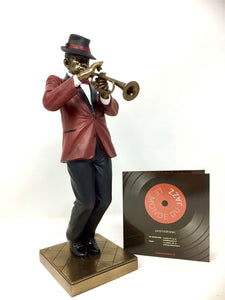 Jazz Music Sculpture Trumpet Player Statue Ornament Music Collection