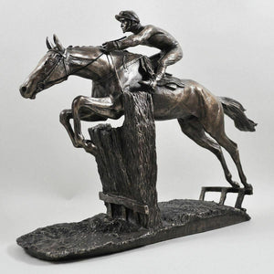 Bronze Effect Race Horse Sculpture Horses Gifts Statue Figurine Ornament Figure