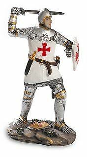 Templar Knight Armed with Shield and Sword
