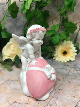 Load image into Gallery viewer, Guardian Angel Figurine Cherub with Heart Statue Ornament Sculpture Figure Gift
