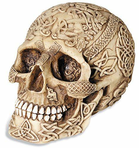 Celtic Style Skull Figurine Ornament Paperweight-OsirisTradingUK