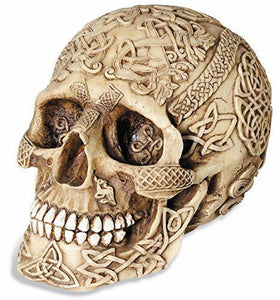 Celtic Style Skull Figurine Ornament Paperweight