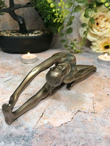 Bronze Effect Female Yoga Pose Sculpture Position Figurine Statue Veronese