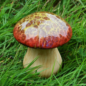 Colourful Ceramic Mushroom Toadstool Garden Ornament Lawn Decoration Ideal Gift-OsirisTradingUK