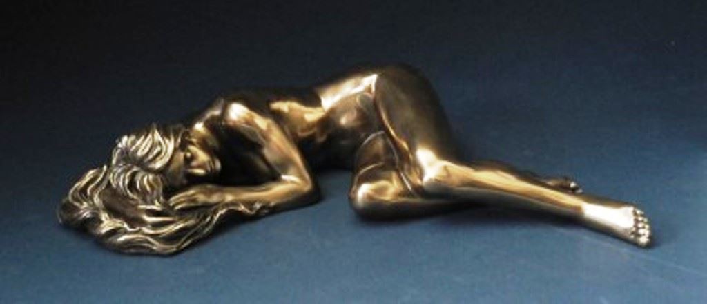 Sleeping Naked Female Sculpture Ornament Erotic Nude Woman Figurine Statue Art