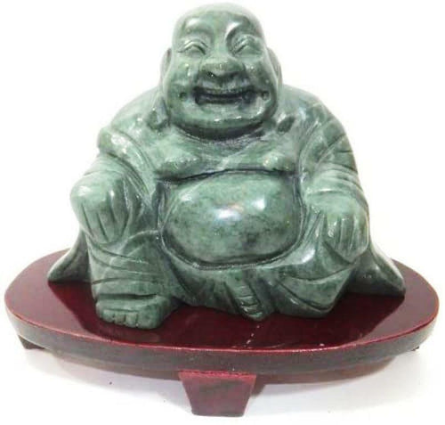 Chinese Sculpture Lucky Jade Buddha Feng Shui Statue Ornament Figure-OsirisTradingUK