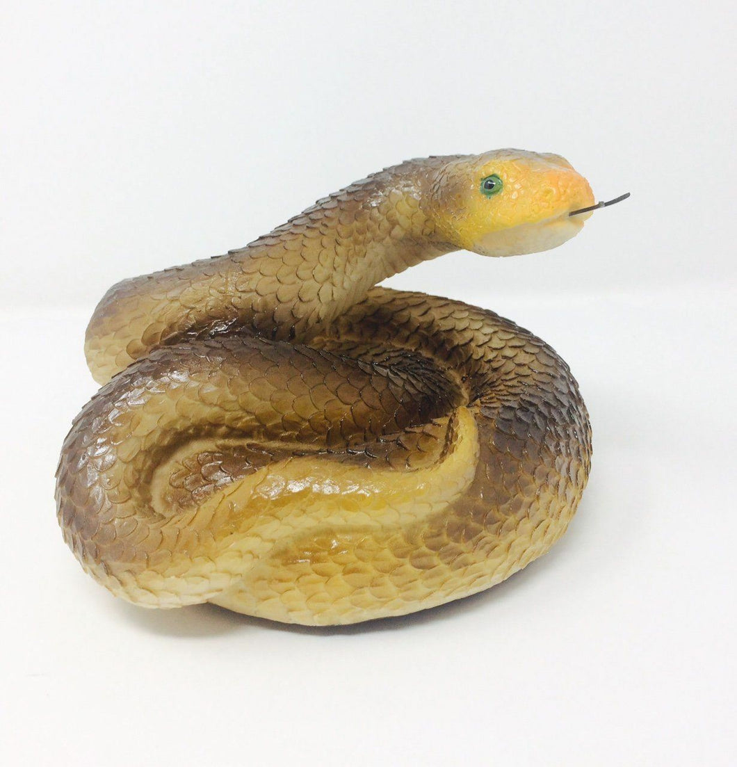 Realistic Effect Brown Snake Figurine Ornament