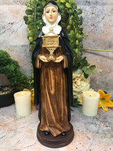 Load image into Gallery viewer, Saint Clare of Assisi Statue Catholic Sculpture Religious Santa Clara Figurine
