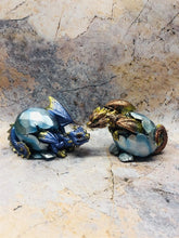Load image into Gallery viewer, Pair of Dragon Eggs Hatchlings Figurines Fantasy Battling Dragons Collection
