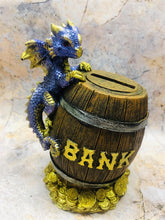 Load image into Gallery viewer, Blue Dragon Money Bank Fantasy Saving Box Dragons Collection Piggy Bank-OsirisTradingUK
