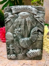 Load image into Gallery viewer, Lammas Cockerel Silver Coloured Wall Plaque Pagan Wiccan Sculpture Ornament
