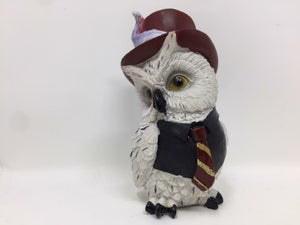 Comical Steampunk Owl Sculpture Figurine Home Decoration Statue Owls-OsirisTradingUK