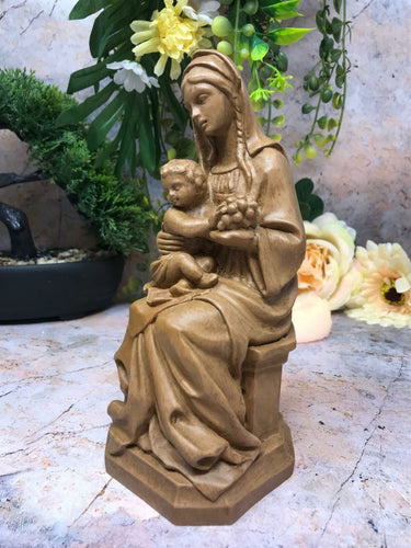 Madonna and Child Religious Sculpture Resin Statue Ornament Mary Jesus-OsirisTradingUK