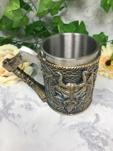 Load image into Gallery viewer, Valhalla Tankard with Axe Handle Viking Warrior Stein Decoration Norse Mythology-OsirisTradingUK
