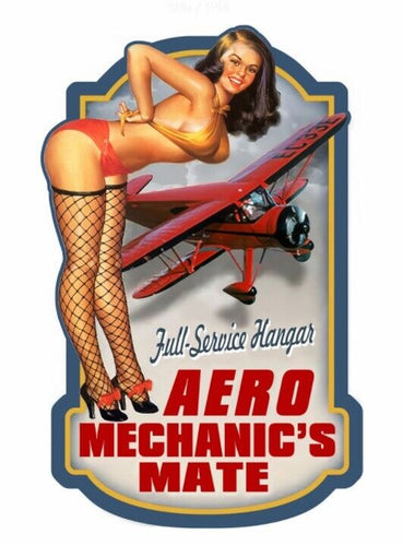 Pin Up Girls Retro Lady Vintage Style Metal Sign Plaque Man Cave Shed Bar Pub-OsirisTradingUK