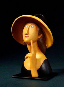 Buste de Jeanne Hébuterne Modigliani Reproduction d'art de musée Sculpture Statue