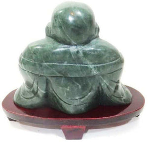 Chinese Sculpture Lucky Jade Buddha Feng Shui Statue Ornament Figure-OsirisTradingUK