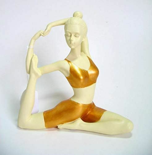 Yoga Mermaid Pose Sculpture Figurine Statue Ornament Eka Pada Rajakapotonasana