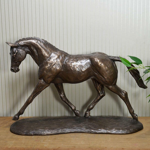 Bronze Resin Horse Sculpture Horses Gifts Statue Figure Ornament-OsirisTradingUK