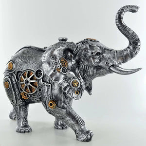 Steampunk Elephant Sculpture Ornament Elephants Wildlife Collection Statue