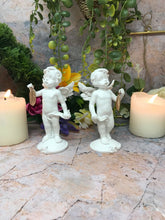 Load image into Gallery viewer, Pair of Guardian Angel Figurine Wishing Cherubs Statue Ornament Sculpture Gift
