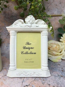 Guardian Angel Figurine Cherub Photo Frame Statue Ornament Sculpture Statue Gift-Collectables:Fantasy, Myth & Magic:Mythical Creatures:Angels-OsirisTradingUK
