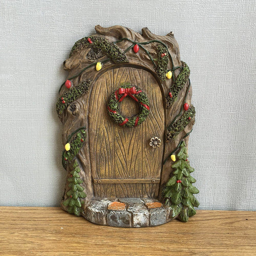 Christmas Pixie, Elf, Fairy Door - Tree Garden Home Decor - Fun Quirky Gift-OsirisTradingUK