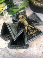 Load image into Gallery viewer, Dark Gothic Fallen Angel of Death Cross Trinket Box Mythical Occult Grim Reaper-OsirisTradingUK
