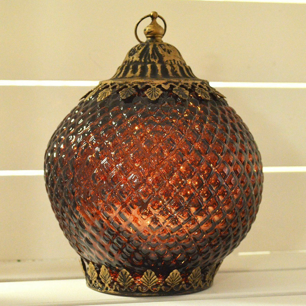 Moroccan Hanging Lantern Copper LED String Light Home Lighting Decoration