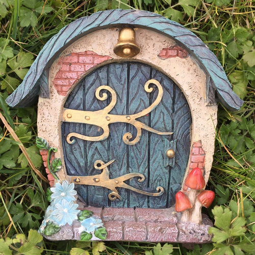 Fairy Door Cottage Garden Ornament House Decoration Pixie Hobbit House Elf Decor-OsirisTradingUK