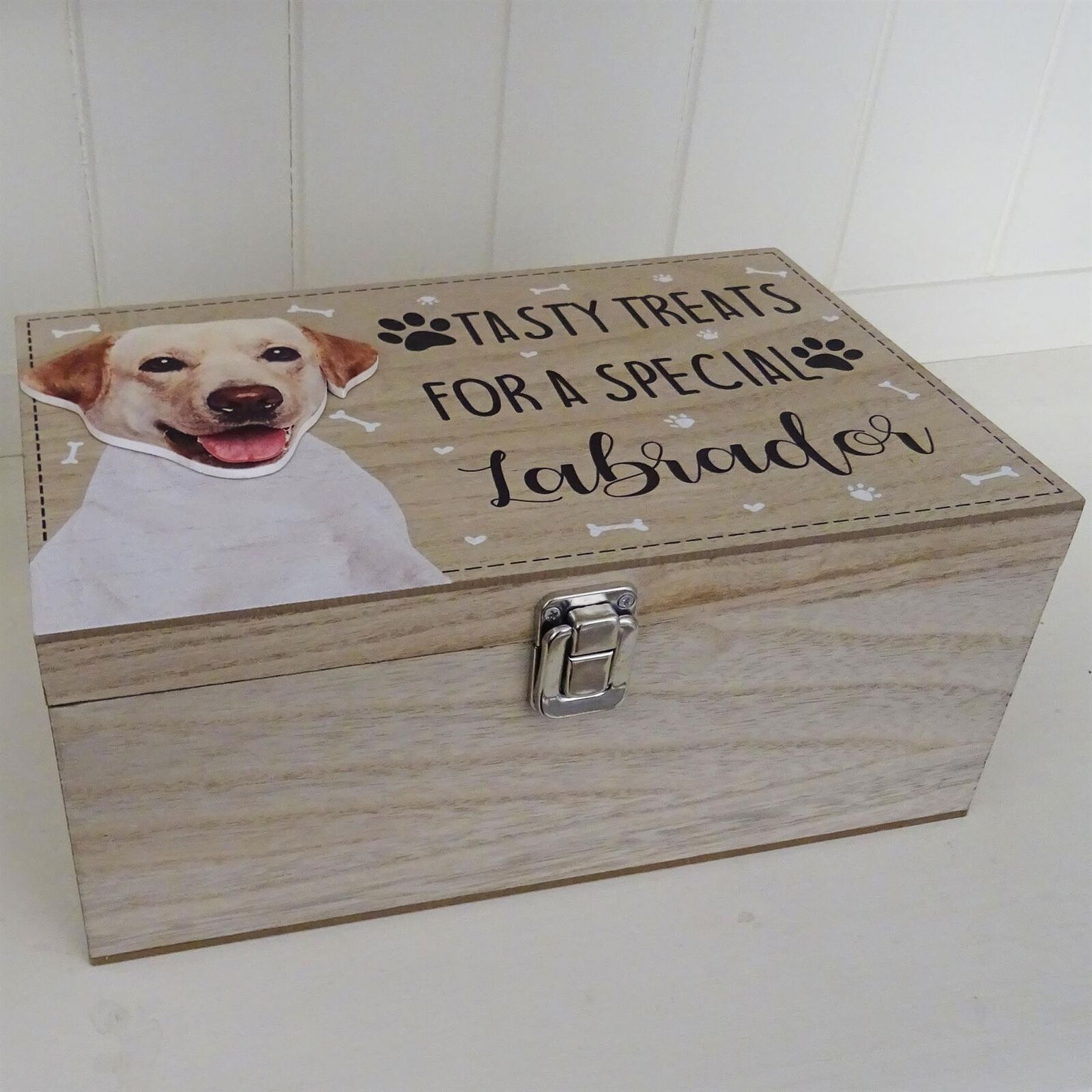 Wooden Gourmet Dog Treat Box Pet Snacks Storage – OsirisTradingUK
