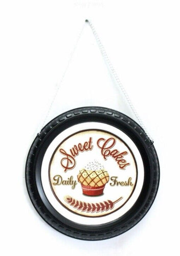 Vintage Metal Sign Sweet Cakes Daily Fresh Home Decoration Kitchen Wall Plaque-OsirisTradingUK