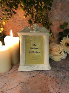 Guardian Angel Figurine Cherub Photo Frame Statue Ornament Sculpture Statue Gift-Collectables:Fantasy, Myth & Magic:Mythical Creatures:Angels-OsirisTradingUK