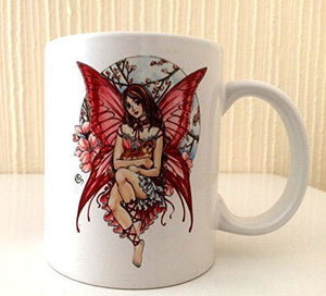 Designer Mug Meredith Dillman - Fairy with Cat-OsirisTradingUK