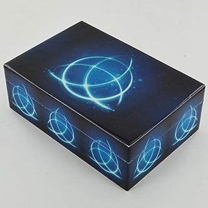 Wooden Triquetra Box Trinket Celtic Jewellery Gothic Pagan Fantasy Gift Ornament-OsirisTradingUK