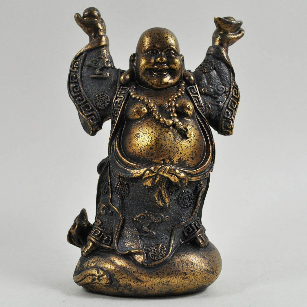 Fat Laughing Lucky Buddha Budai Ornament Statue Spiritual Home Decoration