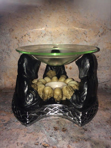 Dark Gothic Reapers Oil Burner Fallen Angels Oil Warmer Aromatherapy Halloween-OsirisTradingUK