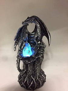 Dragon Guardian LED Light Fantasy Sculpture Mythical Statue Ornament Dragons-OsirisTradingUK