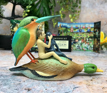 Load image into Gallery viewer, Couple on a Duck Museum Reproduction Sculpture Hieronymus Bosch Statue
