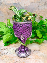 Load image into Gallery viewer, Dragon&#39;s Claw Goblet Dragons Scales Chalice Ornament Gothic Decor Green Dragon-OsirisTradingUK
