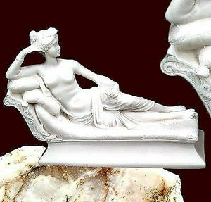 White Statue of Paulina Borghese Figurine Statue Ornament