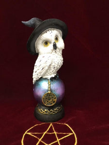 Comical Mystical Owl Sculpture Figurine Home Decoration Statue Owls Collectables-OsirisTradingUK