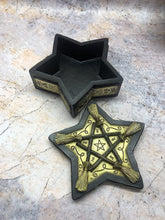 Load image into Gallery viewer, Pentagram Broom Altar Box Witch Witchcraft Spellcast Halloween Wicca Pagan Decor-OsirisTradingUK
