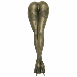 LARGE Lady Legs in Stockings Wall Plaque Erotic Art Sculpture Statue Decoration