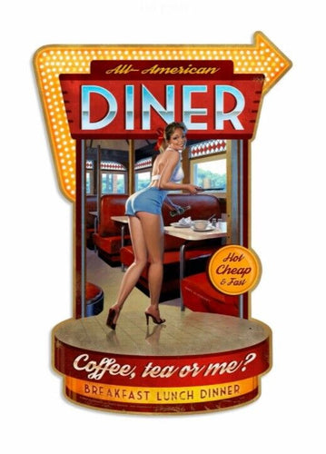 Pin Up Girls Retro Lady Vintage Style Metal Sign Plaque Man Cave Shed Bar Pub-OsirisTradingUK