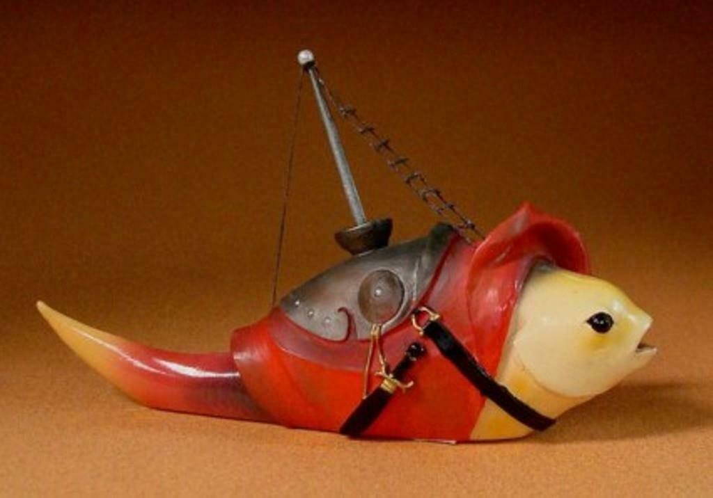 Fish with Mast Hieronymus Bosch Statue Sculpture Museum Reproduction