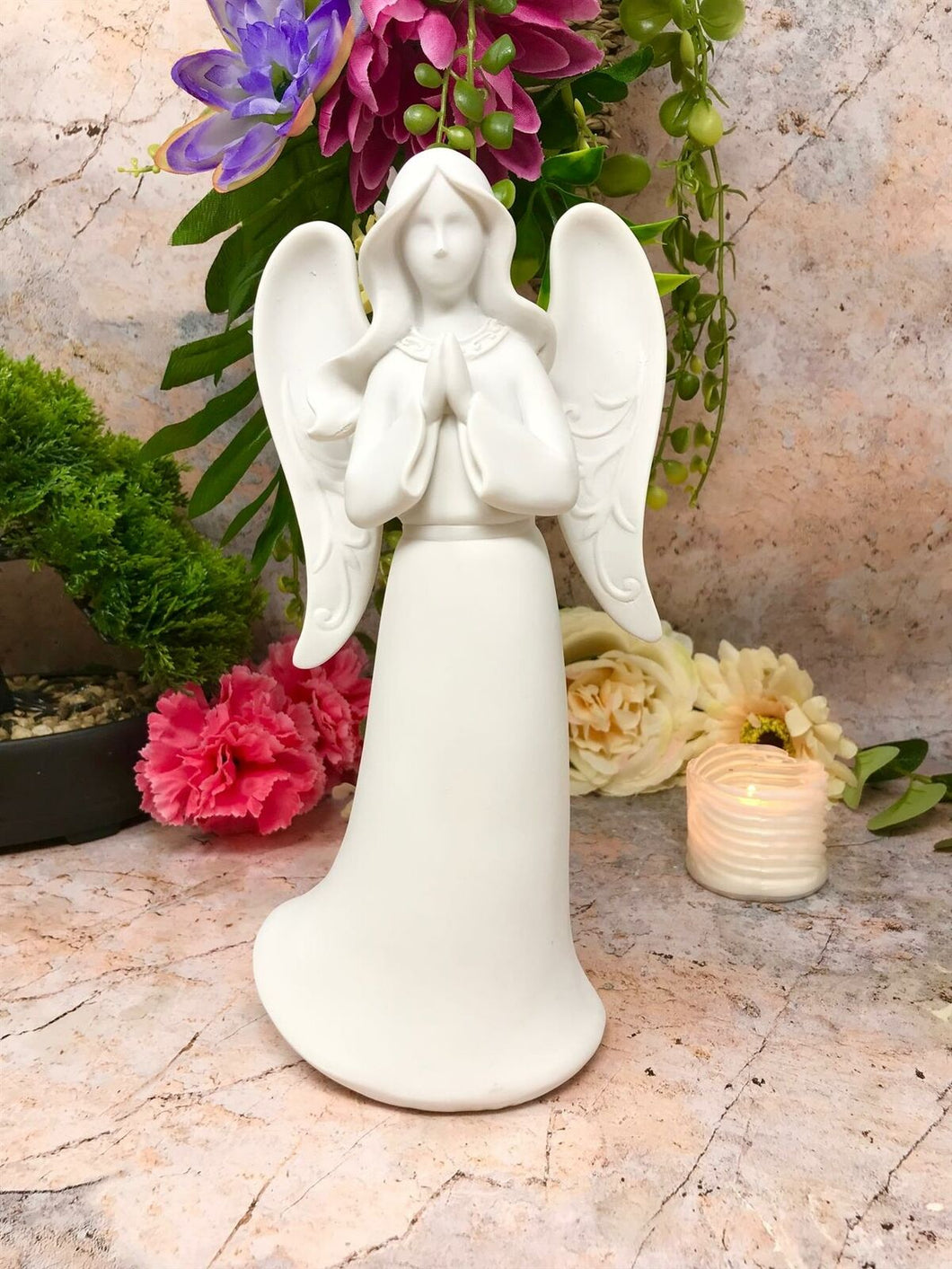 Guardian Praying Angel Figurine Cherub Statue Ornament Sculpture Home Decoration