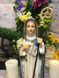 Saint Beatrice Statue Catholic Sculpture Religious Santa Beatriz Beatrix