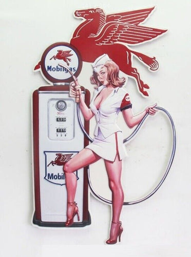 Pin Up Girls Retro Lady Vintage Style Metal Sign Plaque Man Cave Shed Bar Pub-OsirisTradingUK