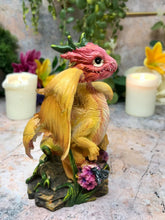 Load image into Gallery viewer, Dragon Flower Guardian Fantasy Figure Sculpture Mythical Statue Ornament Gift

